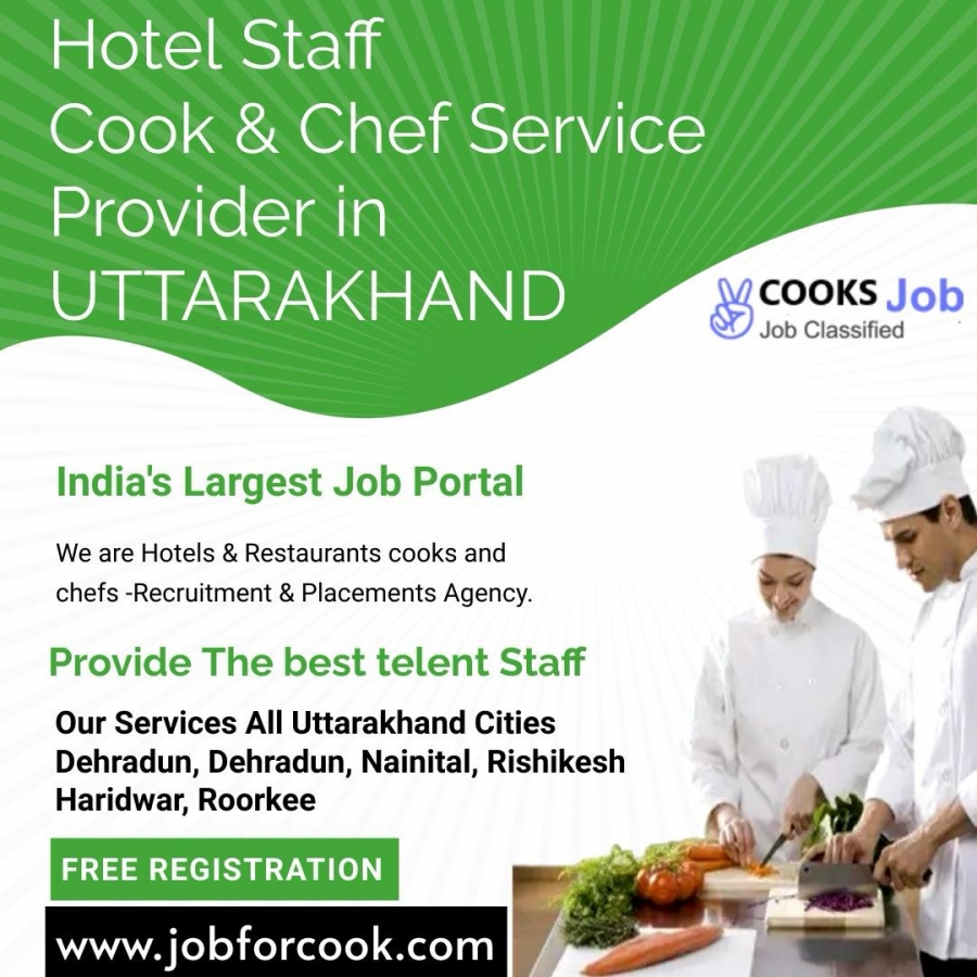 Chefs and cooks recruitment placement recruiters Uttarakhand India