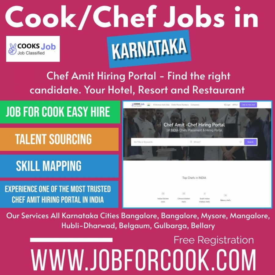 10 chefs and cook recruitment placement agency Karnatak India 
