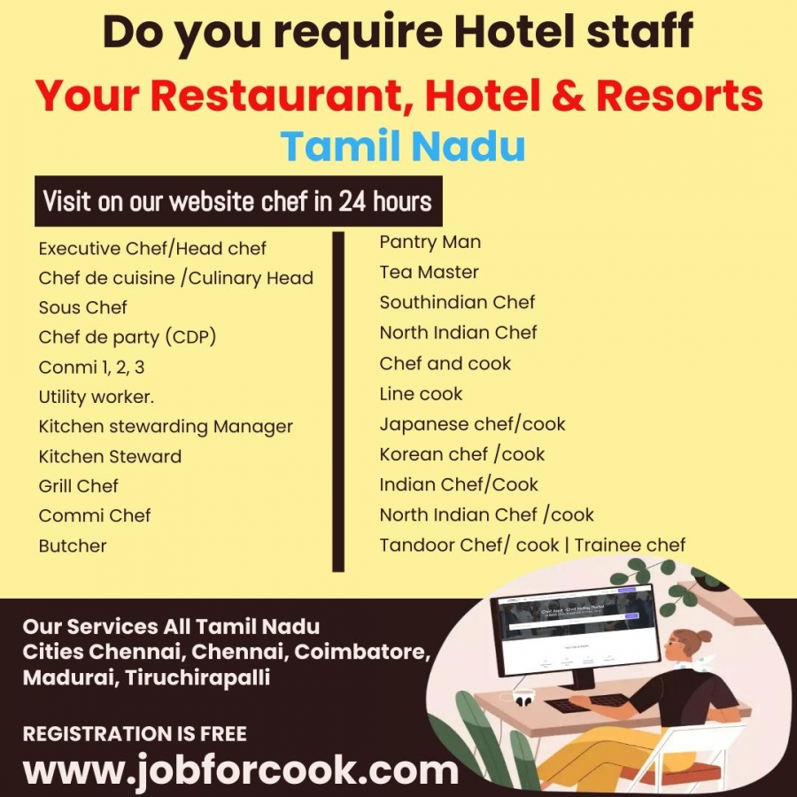 Read about how you can find a chef in Tamilnadu -all cities