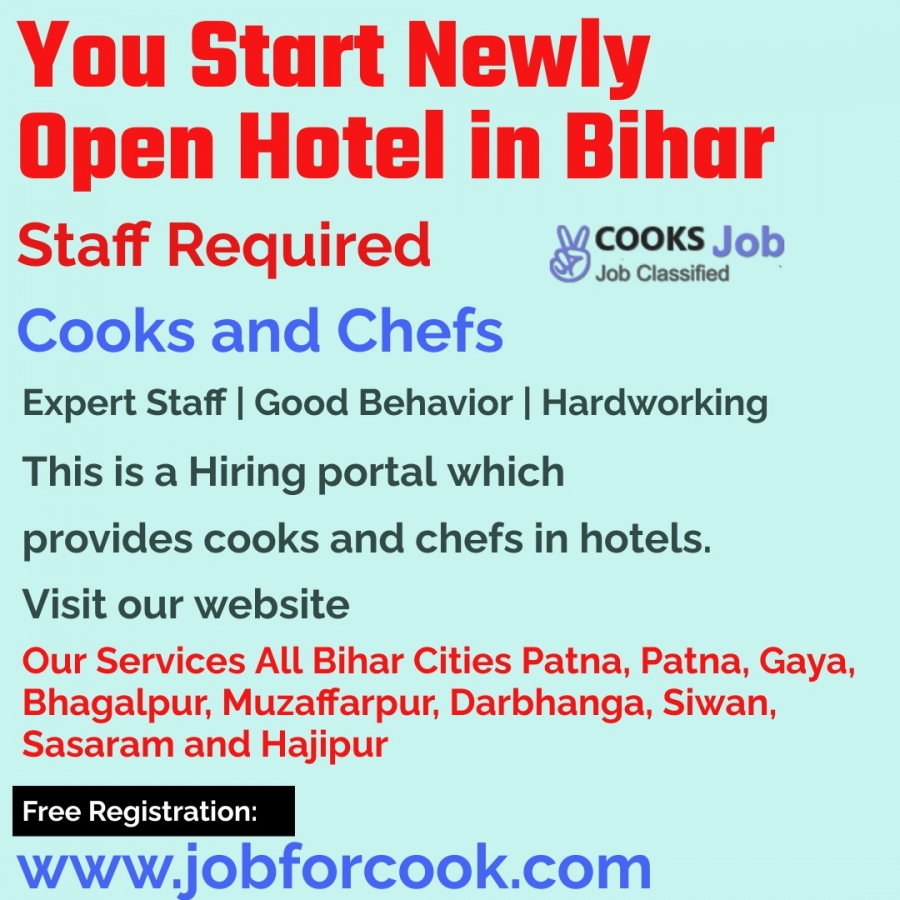 Hotel staff provider Bihar-recruitment and placement hotel chefs cooks karigar 