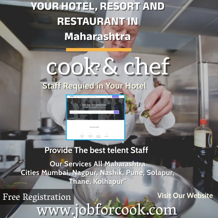 Maharashtra cooks and chefs recruitment and placements 
