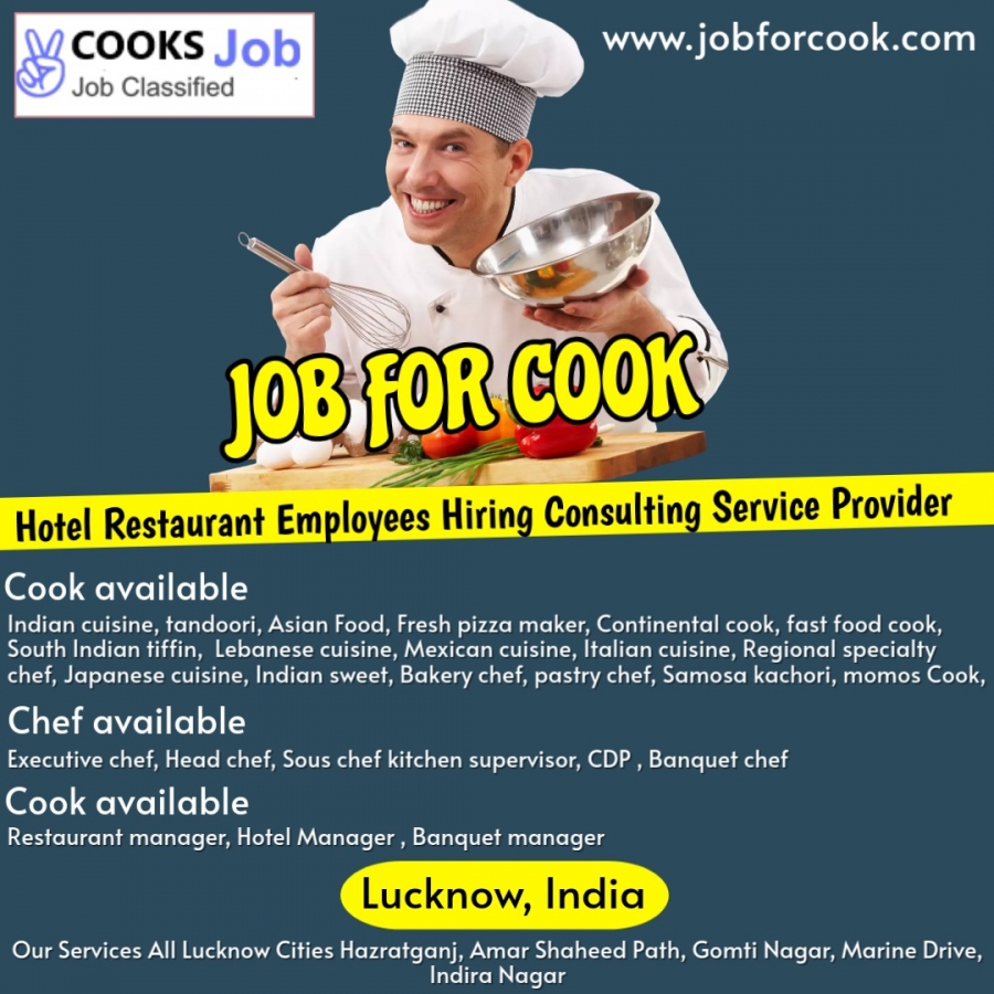 Lucknow Executive chef ( Head chef) hiring placements