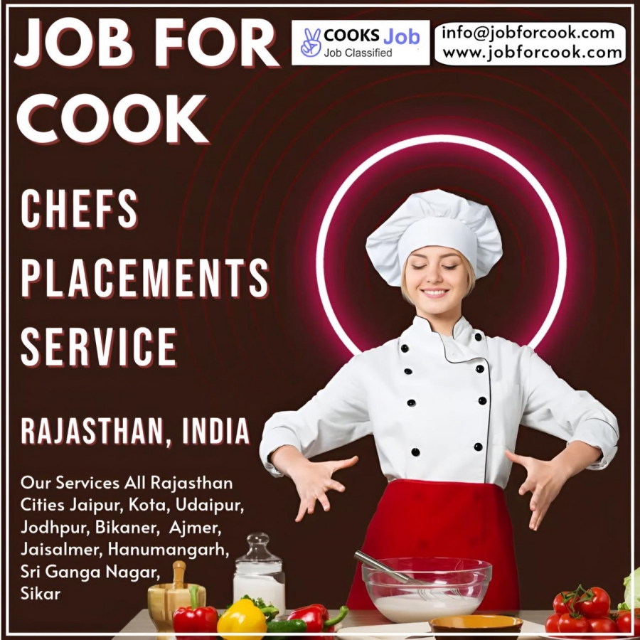 Commis chefs Hiring Placements All Rajasthan 