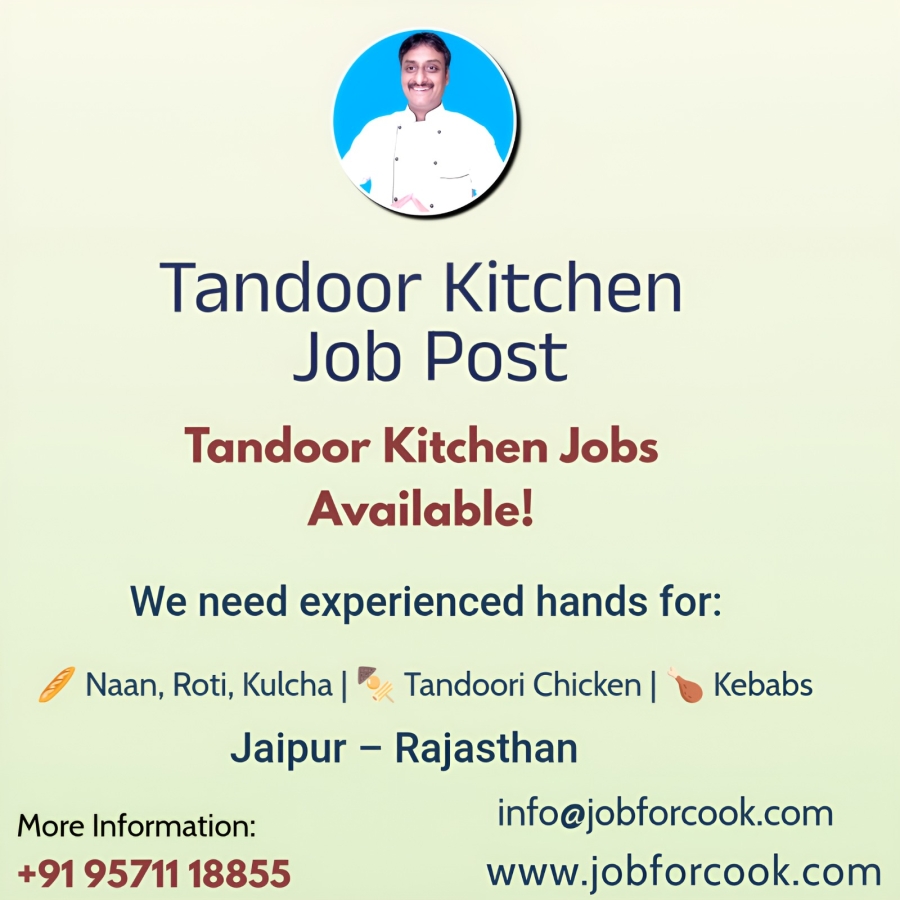 Hotel ya restaurant Mein Tandoor department Mein Naukari Milegi kya? 